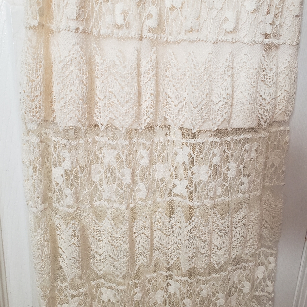 Maurice's Cream Colored Lace Maxi Dress - Small - Picture 5 of 5